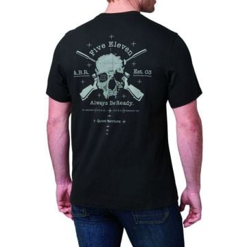 5.11 Quiet Warrior Ss Kısa Kol Siyah Tişört