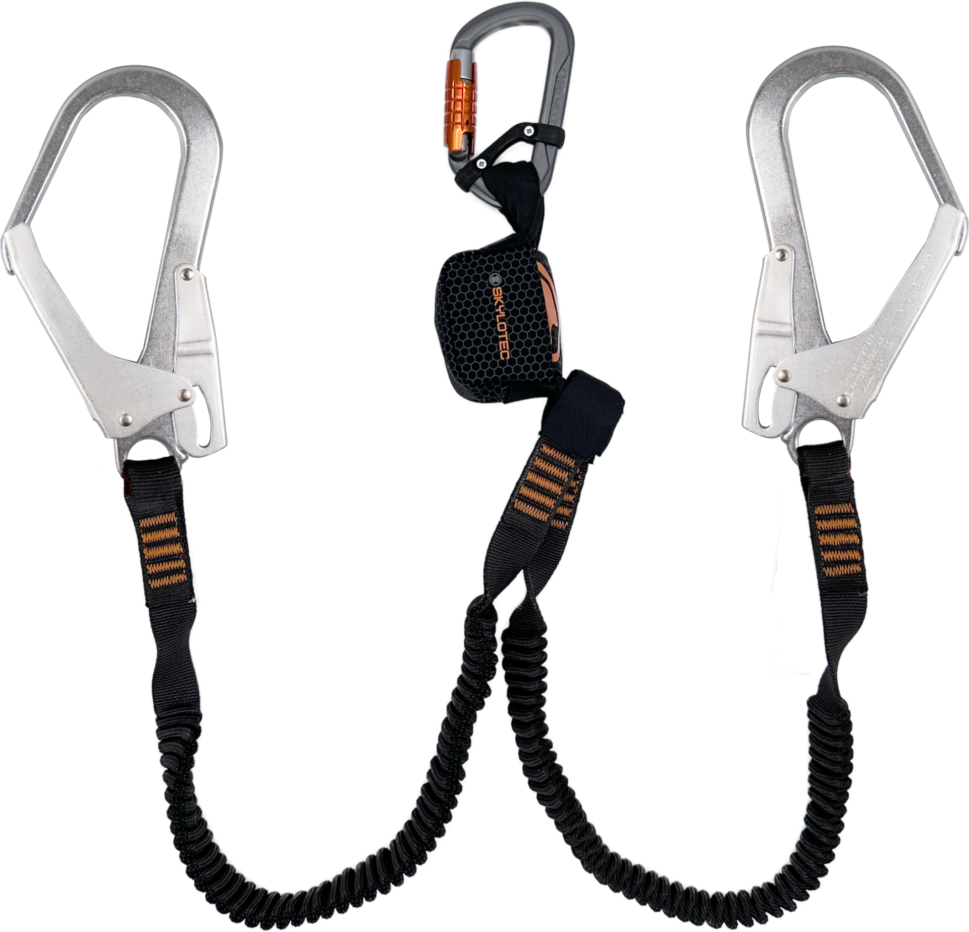 Skylotec Nanolink Flex Y Fs90 St Konnektörlü Şok Emicili Çift Kollu Lanyard EN 355