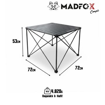 Madfox Campix Katlanır Kamp Masası Büyük