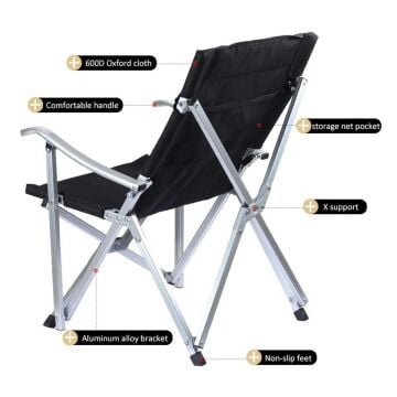 Madfox Dachuan Katlanır Kamp Sandalyesi BORDO MZ