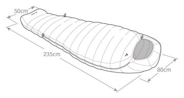 Vaude Rotstein 700 DWN -32 Kaz Tüyü Uyku Tulumu 15936
