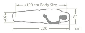 Vaude Sioux 400 II SYN -5 Sentetik Uyku Tulumu 45758
