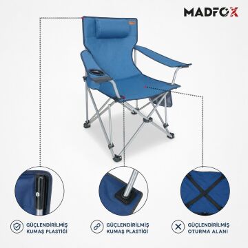 Madfox ChillSeat Yastıklı Katlanabilir Kamp Sandalyesi
