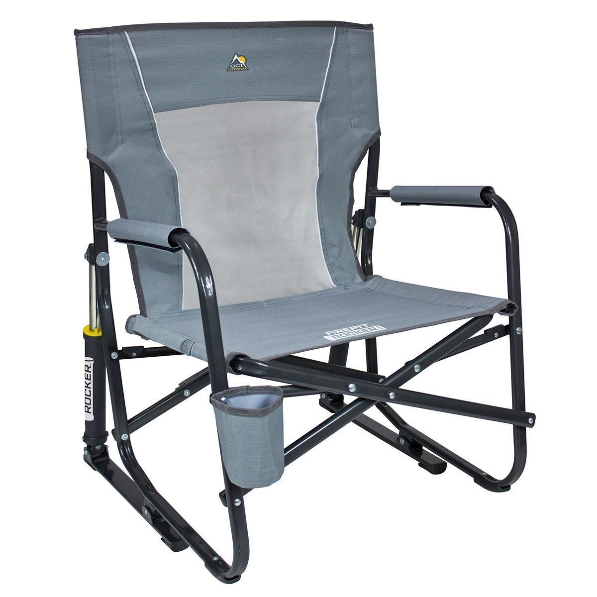 Gci Outdoor FirePit Amortisörlü Katlanır Kamp Sandalyesi Gri MZ