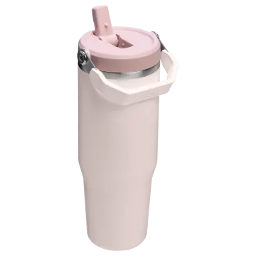 Stanley The IceFlow Flip Straw Pipetli Termos Bardak 0,89 LT Toz Pembe
