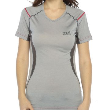 Merino Wool  Merinos Yün Bayan Kısa Kollu Termal İçlik T-Shirt