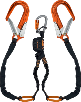 Skylotec Nanolink Tieback Fs64 Alu Konnektörlü Şok Emicili Lanyard 180 cm EN 355 ANSI Z359 13