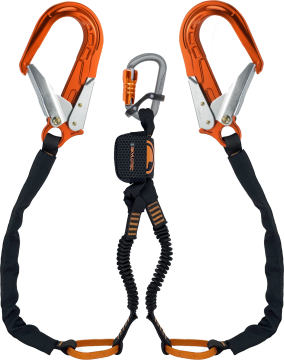 Skylotec Nanolink Tieback Fs64 Alu Konnektörlü Şok Emicili Lanyard 180 cm EN 355 ANSI Z359 13