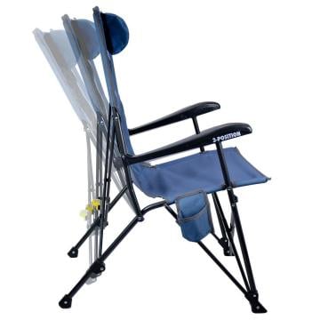 Gci Outdoor Recliner 3 Kademeli Katlanır Kamp Sandalyesi Mavi