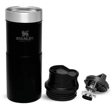 Stanley Klasik Trigger-Action Çelik Termos Seyahat Bardağı 0.47 Lt - Siyah