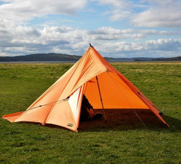 Bushlove Bushcraft Tarp Tente 3m*3m Neon Turuncu Araç Yan Tente Gölgelik