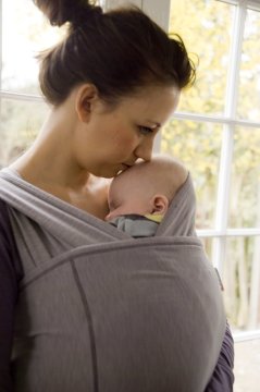 Close Carrier Caboo Anne Kucağı Sling Frost Grey