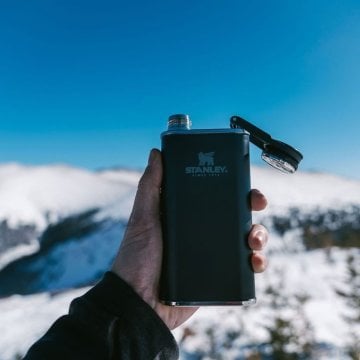 Stanley Klasik Paslanmaz Çelik Cep Matarası 0.23 LT- Siyah