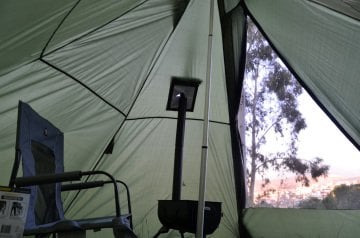 Bushlove Mega XL Hot Tent Teepee Soba Çıkışlı Çadır V2 Haki