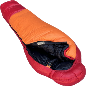 Bushlove Snag New -44C 800 Fill Kaz Tüyü Ultralight Uyku Tulumu Turuncu Kırmızı
