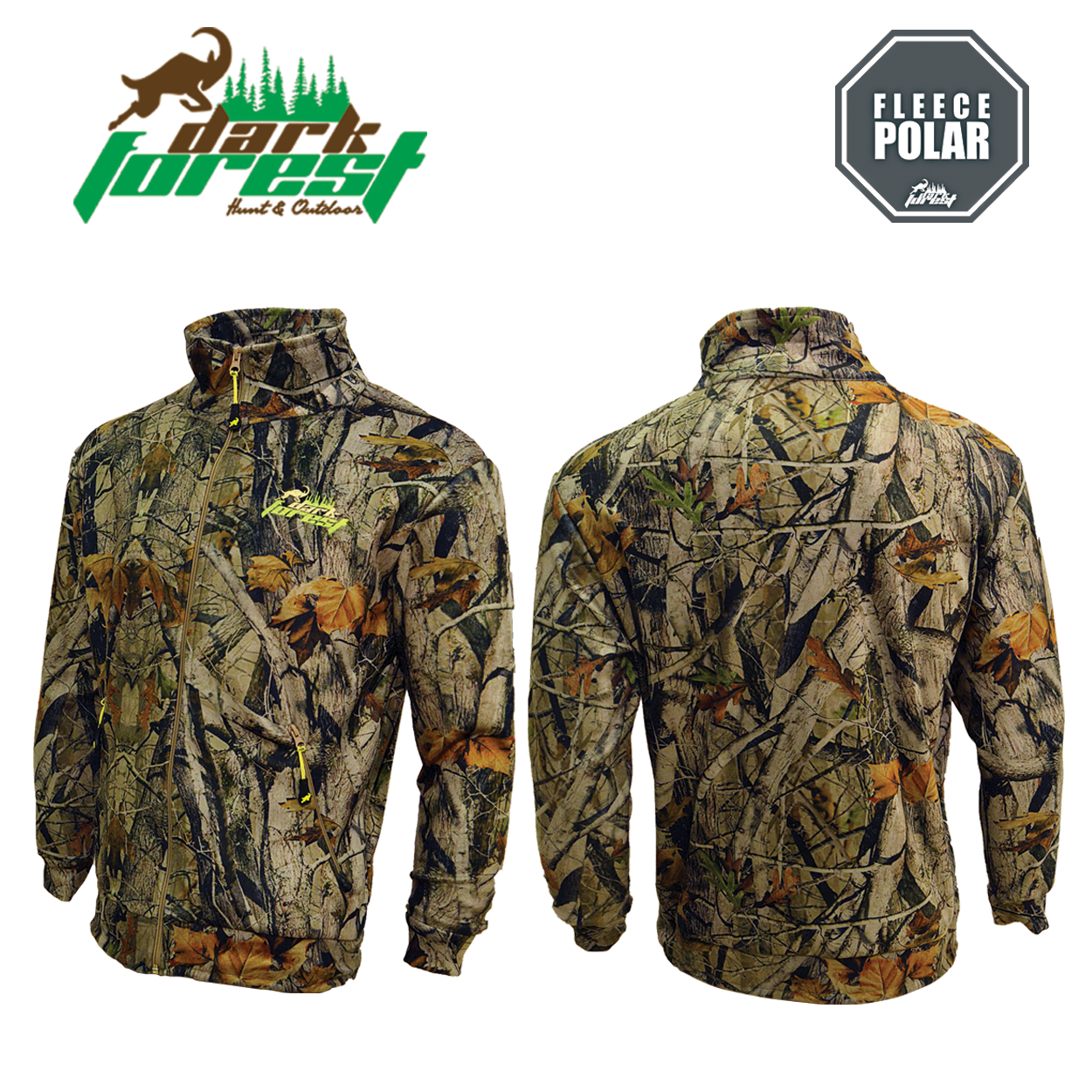 Dark Forest Polar Ceket-Sonbahar Desen
