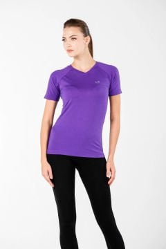 Woolona Elma Seamless Mor Kadın T-shirt