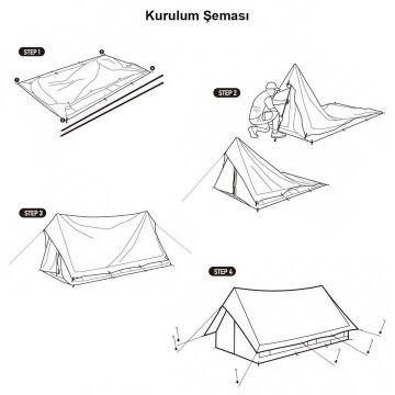Naturehike Extend 5.6 Eaves Tower Pamuklu Aile Glamping Çadırı