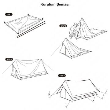 Naturehike Extend 5.6 Eaves Tower Pamuklu Aile Glamping Çadırı
