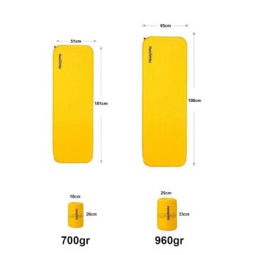 Naturehike C034 Ultralight Sponge Şişme Kamp Matı