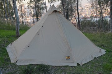 Bushlove Mega XL Hot Tent Teepee Soba Çıkışlı Çadır V2 Desert