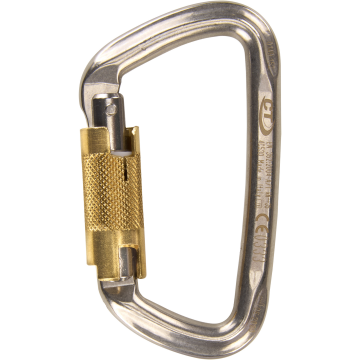 Skylotec D-Shape S-Steel TG H-297-TG Gümüş Trilock Paslanmaz Çelik Karabina EN 362 EN 12275