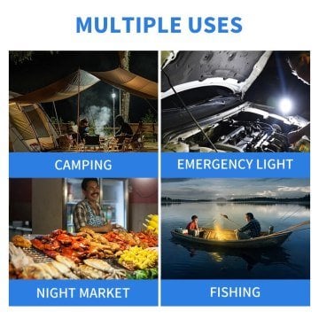 Camping Solar Lights Şarjlı Solar Güneş Enerjili ve USB Kamp ve Çadır Lambası