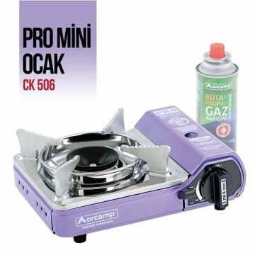 Orcamp Mini Çantalı Kamp Ocak Mor Ck-506