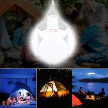 Camping Solar Lights Şarjlı Solar Güneş Enerjili ve USB Kamp ve Çadır Lambası