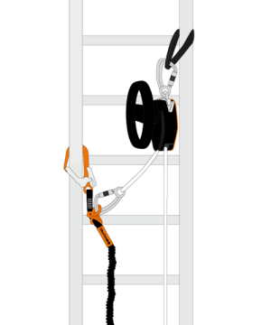 Skylotec Skysafe Pro I Tipi Fs90 St ANSI Konnektörlü Şok Emicili Lanyard 180 cm EN 355