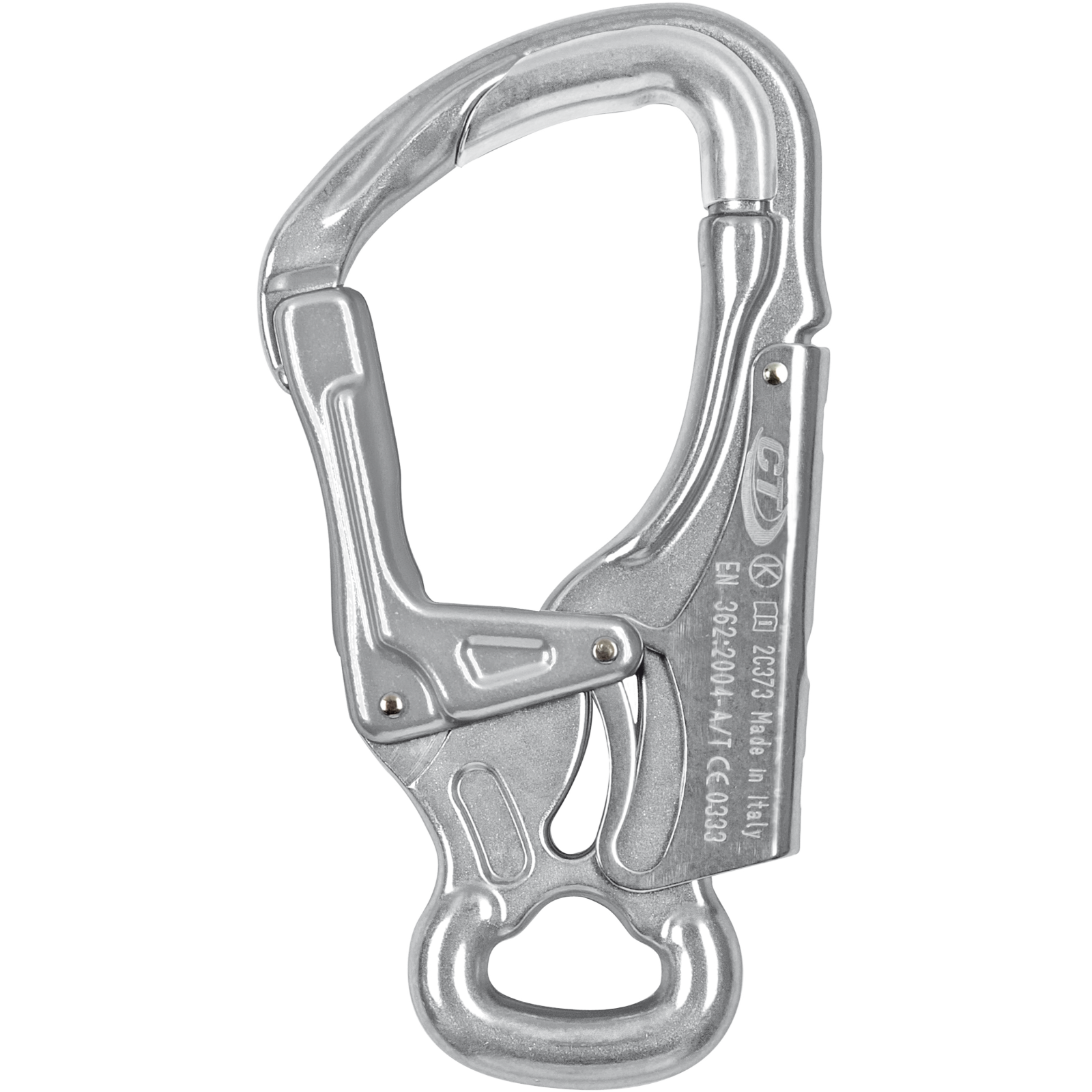 Skylotec K-Advance Shell H-316 Gümüş Palm Squeeze Alüminyum Karabina EN 362 EN 12275 UIAA 121