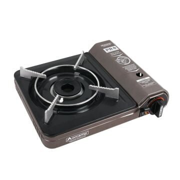 Orcamp Tekli Portatif Kamp Ocak Gaz Stop Emniyetli Kahve Gri CK-505-BR