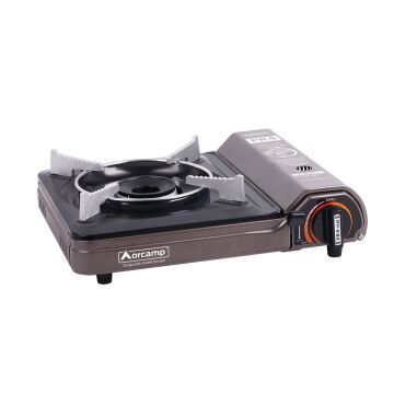 Orcamp Tekli Portatif Kamp Ocak Gaz Stop Emniyetli Kahve Gri CK-505-BR