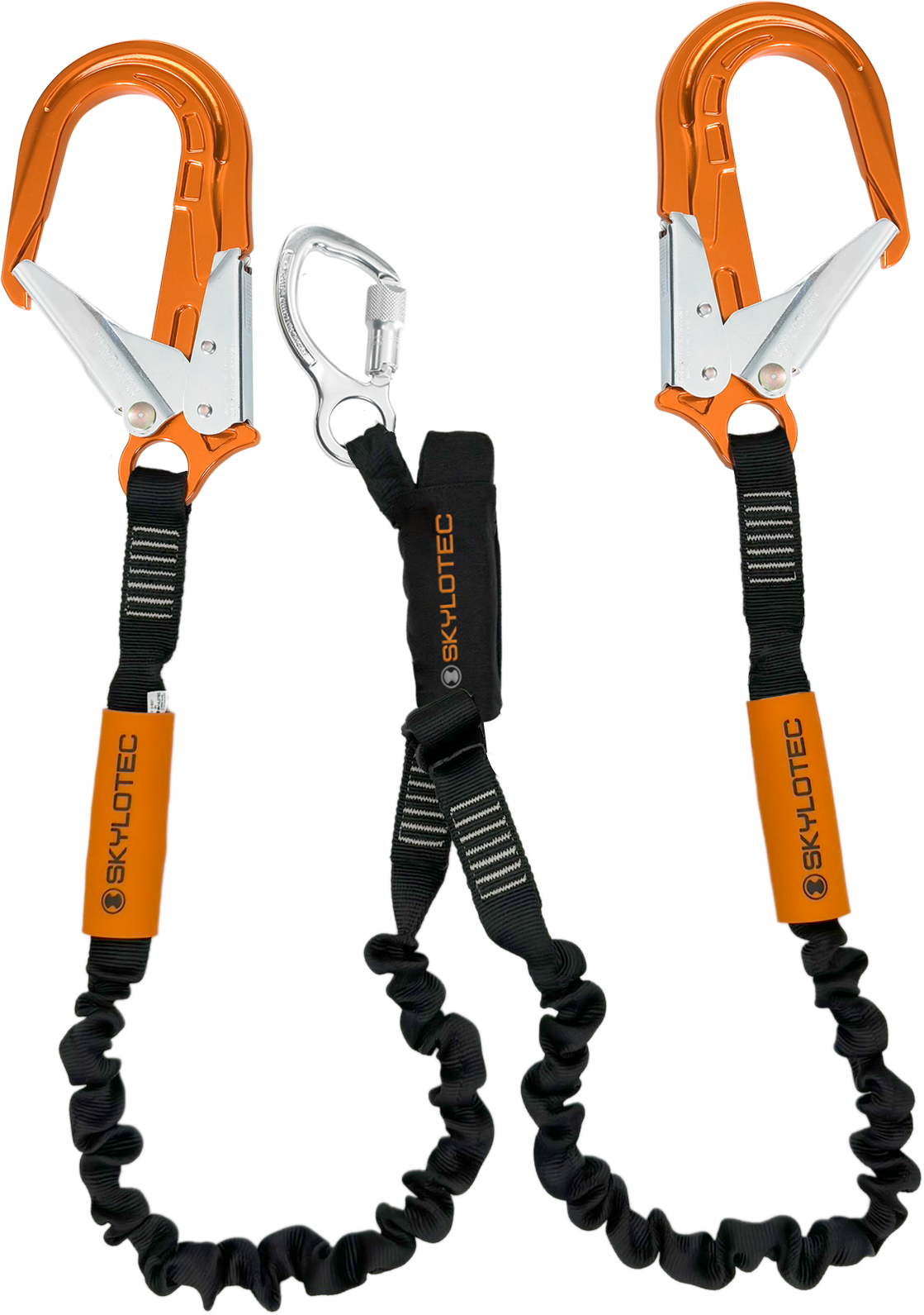 Skylotec Skysafe Pro Y Tipi Fs64 Alu Konnektörlü Şok Emicili Çift Kollu Lanyard 180 cm EN 355
