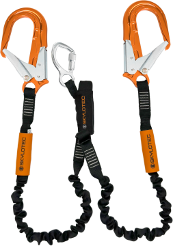 Skylotec Skysafe Pro Y Tipi Fs64 Alu Konnektörlü Şok Emicili Çift Kollu Lanyard 180 cm EN 355