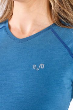 Woolona Elma Seamless Tshirt Mavi