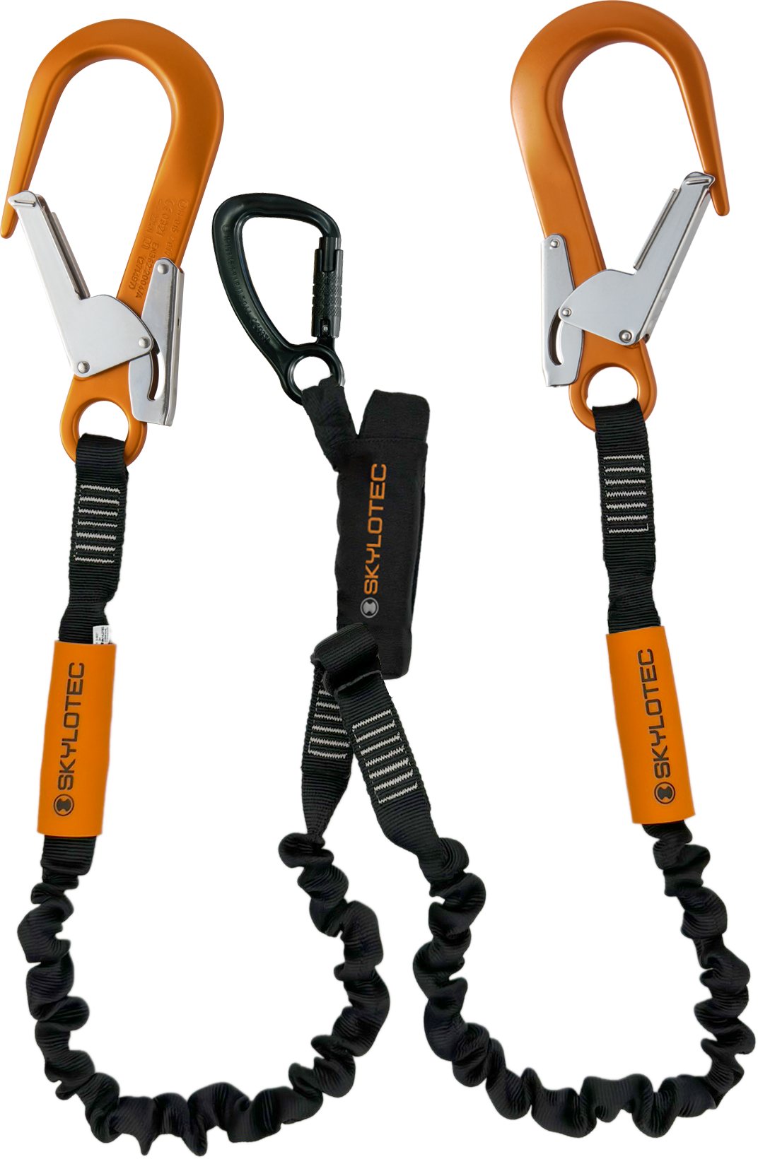 Skylotec Skysafe Pro Y Tipi Fs90 Alu Konnektörlü Şok Emicili Çift Kollu Lanyard 180 cm EN 355