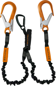 Skylotec Skysafe Pro Y Tipi Fs90 Alu Konnektörlü Şok Emicili Çift Kollu Lanyard 180 cm EN 355