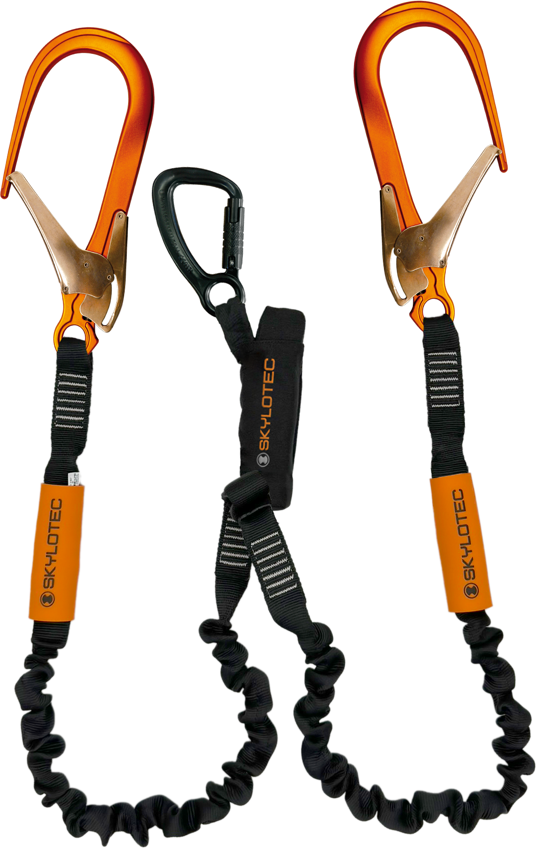 Skylotec Skysafe Pro Y Tipi Fs110 Konnektörlü Şok Emicili Çift Kollu Lanyard 180 cm EN 355