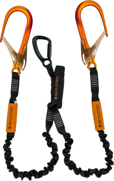 Skylotec Skysafe Pro Y Tipi Fs110 Konnektörlü Şok Emicili Çift Kollu Lanyard 180 cm EN 355