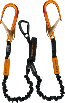 Skylotec Skysafe Pro Y Tipi Fs110 Konnektörlü Şok Emicili Çift Kollu Lanyard 180 cm EN 355