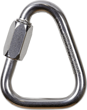 Skylotec Q-Link D S-Steel 07 H-324-07 Gümüş Vidalı Paslanmaz Çelik Delta Karabina EN 362 EN 12275 UIAA 121