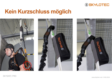 Skylotec Skysafe Pro Flex Y L0558 Gümüş Turuncu Alüminyum Konnektörlü Şok Emicili Çift Kollu Lanyard 180 cm EN 355 ANSI Z359 13