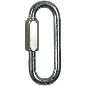 Skylotec Q-Link S-Steel 07 H-321-07 Gümüş Vidalı Paslanmaz Çelik Oval Karabina EN 362 EN 12275 UIAA 121