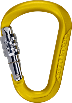 Skylotec Tondo SG H-6034-121-SG Sarı Screwgate Alüminyum HMS Karabina EN 362 EN 12275 UIAA 121