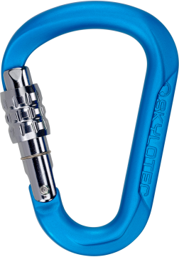 Skylotec Tondo SG H-6034-585-SG Mavi Screwgate Alüminyum HMS Karabina EN 362 EN 12275 UIAA 121 SKYLOTEC