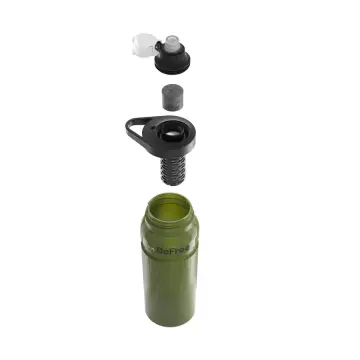 Katadyn BeFree AC Bottle 0.7L Green Hollow Fiber ve Aktif Karbon Filtreli 0,7 L Hafif Su Arıtma Şişesi