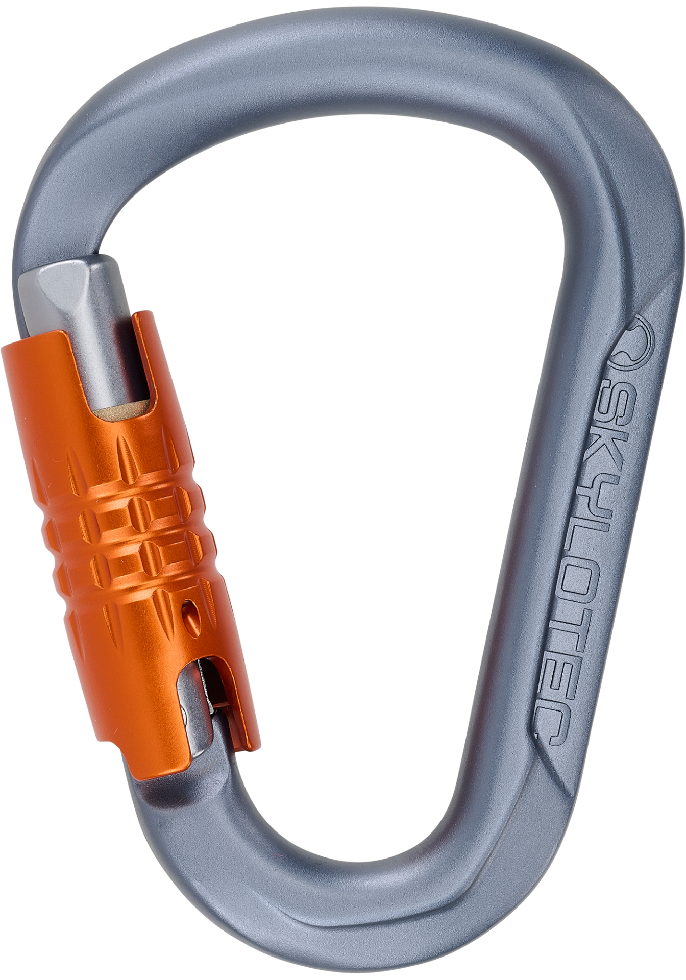 Skylotec Tondo TG H-6034-820-TG Antrasit Turuncu Gümüş Trilock Alüminyum HMS Karabina EN 362 EN 12275 UIAA 121
