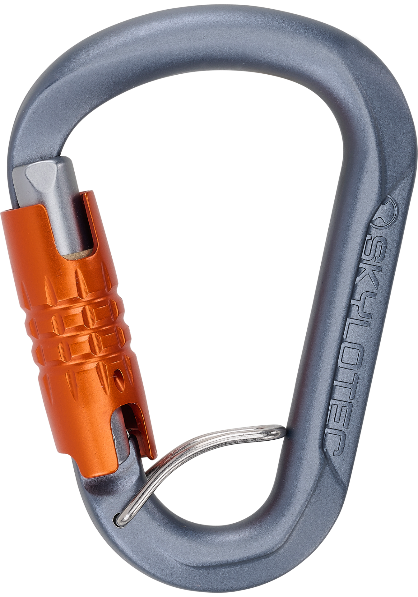 Skylotec Tondo TGL H-6034-820-TGL Antrasit Turuncu Gümüş Trilock Anti-Twist Alüminyum HMS Karabina EN 362 EN 12275