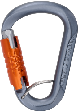 Skylotec Tondo TGL H-6034-820-TGL Antrasit Turuncu Gümüş Trilock Anti-Twist Alüminyum HMS Karabina EN 362 EN 12275
